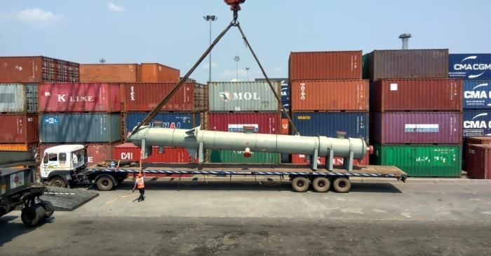 This was the first time that the Port of Kolkata received five breakbulk pieces in a single shipment.