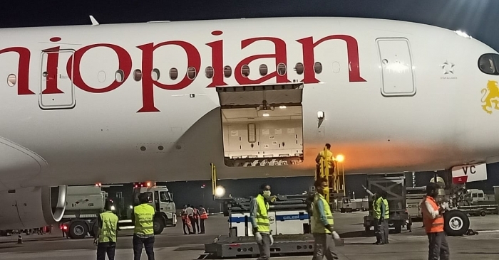 Expected to be operating one frequency per week, Ethiopian Airlines will be operating Boeing 777-300 aircraft with a capacity of 50 MT per flight.