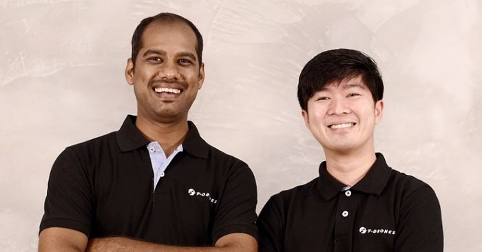 F-drones co-founders Yeshwanth Reddy and Nicolas Ang