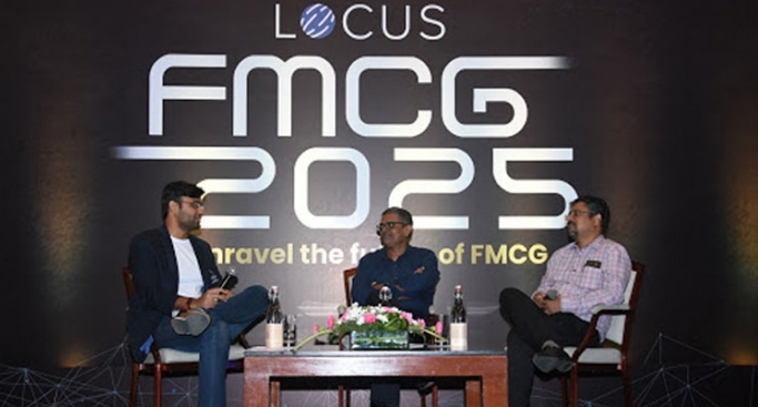(L-R): Krishna Khandelwal, chief business officer, Locus; K Radhakrishna, co-founder at Tata StarQuik; and Nishith Aggarwal, director customer development - route to market South Asia, Unilever, at the FMCG 2025: Unravel the future of FMCG%uFFFD in Mumbai. (L-R): Krishna Khandelwal, chief business officer, Locus; K Radhakrishna, co-founder at Tata StarQuik; and Nishith Aggarwal, director customer development - route to market South Asia, Unilever, at the FMCG 2025: Unravel the future of FMCG%uFFFD in Mumbai.