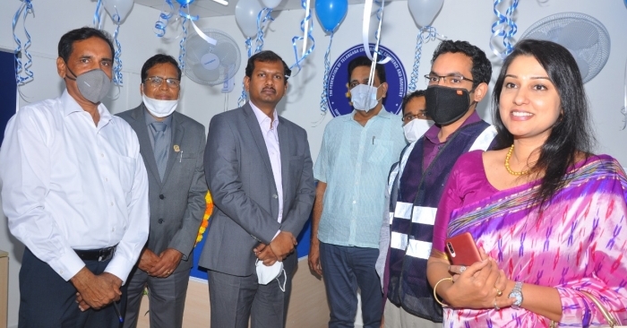 (L-R) Bhaskar Reddy, Sr VP & Ramakanth Inani, president, FTCCI, Saurabh Kumar, CEO, GMR Hyd Air Cargo & Logistics Pvt Ltd., J.S. Chandrashekar, IRS., principal commissioner of customs, Hyderabad Customs Commissonerate and Khyati Naravane, CEO, FTCCI.