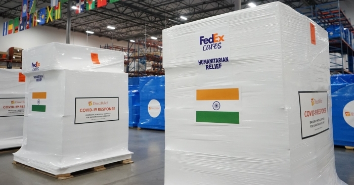 FedEx is currently supporting the transportation of more than 25,000 oxygen concentrators and converters through an initiative with the U.S.-India Strategic Partnership Forum and other multinational companies.