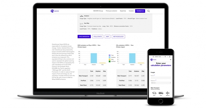 For each shipment of goods, the calculator gives an overview of the various options, making it aid in choosing the most environmentally friendly transport.