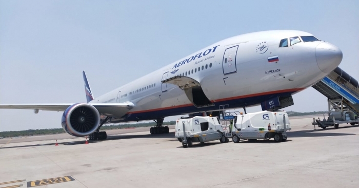 The Aeroflot freighter %u2013 SU 7012 (Arrivals)/ SU 7013 (Departures) came from Moscow landing at Hyderabad Airport on May 5 at 11.17 AM and departed on May 6 at 12.03 AM.