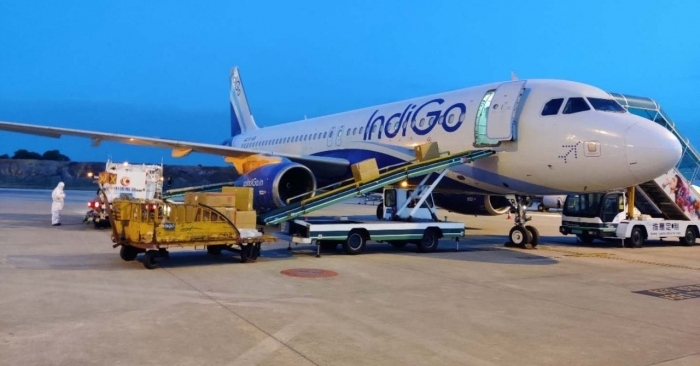 Flight 6E 1377 carried cargo consisting of medical supplies like face masks and GCRs, from Guangzhou to Kolkata in %u2018freighter mode%u2019.