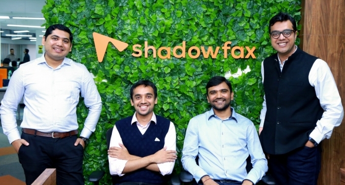 (Left to Right) Shadowfax co-founders Vaibhav Khandelwal, Praharsh Chandra, Gaurav Jaithliya, and Abhishek Bansal (Left to Right) Shadowfax co-founders Vaibhav Khandelwal, Praharsh Chandra, Gaurav Jaithliya, and Abhishek Bansal