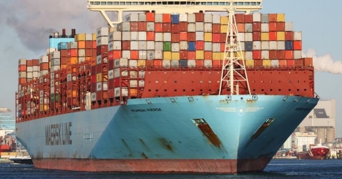 Maersk carrier runs aground off Germany
