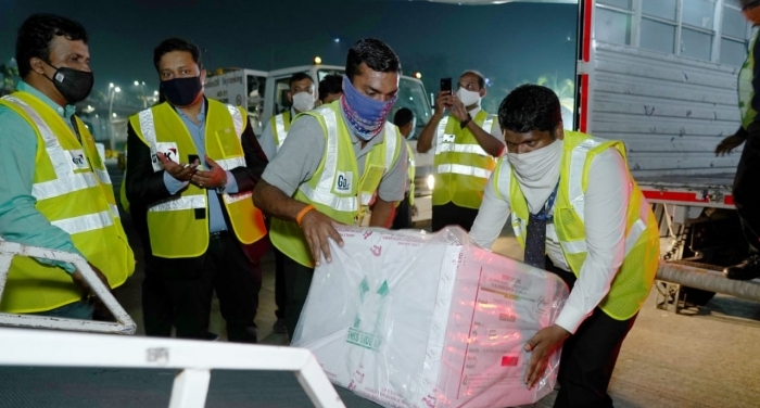 The airport already started its Covid-19 vaccine transportation today with GoAir moving 24,000 doses of Covishield to Goa in the early morning. The airport already started its Covid-19 vaccine transportation today with GoAir moving 24,000 doses of Covishield to Goa in the early morning.