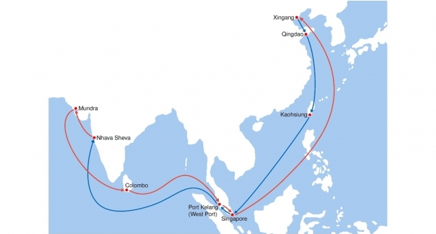 With the maiden voyage to leave from Tianjin Port on June 5, the service also links Kaohsiungin Taiwan, Singapore, Port Klang in Malaysia and Port of Colombo in Sri Lanka.
