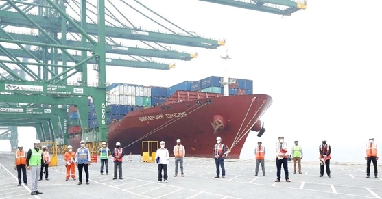 Port rotations: PSA Mumbai - Mundra - Port Klang North Port - Shekou - Dalian - Shanghai - Ningbo - Hong Kong - Shekou - Singapore - Port Klang West Port - Port Klang North Port - Colombo - PSA Mumbai.