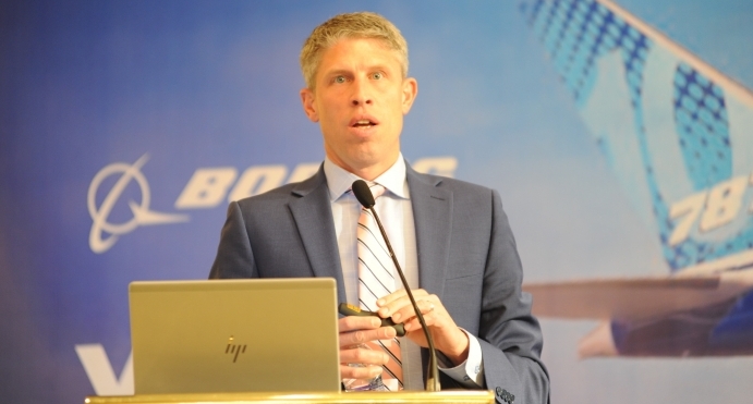 Darren Hulst, vice president for Commercial Marketing, Boeing in New Delhi.