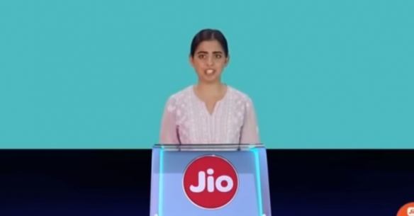 Isha Ambani, director, Reliance Retail Ventures, during the Reliance AGM 2020 in July.