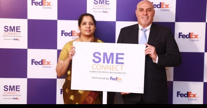 L-R_Arthi Nagarajan, MD-Marketing India and Mohamad Sayegh, VP Operations India for FedEx Express at the SME Connect Event in Chennai.