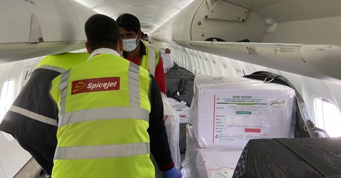 This follows the shipment of 4 million doses of Covishield by SpiceJet on January 12.