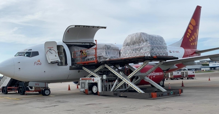 SpiceJet%u2019s Boeing 737 freighter aircraft is scheduled to arrive in Chennai at around 5.30 pm today.