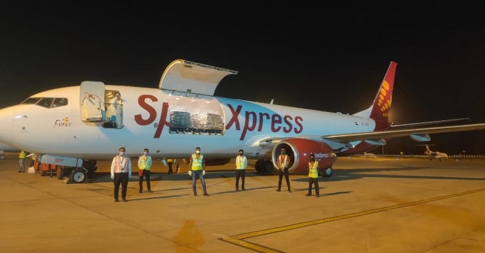 SpiceJet has transported over 6750 tons of cargo since nation-wide lockdown began.