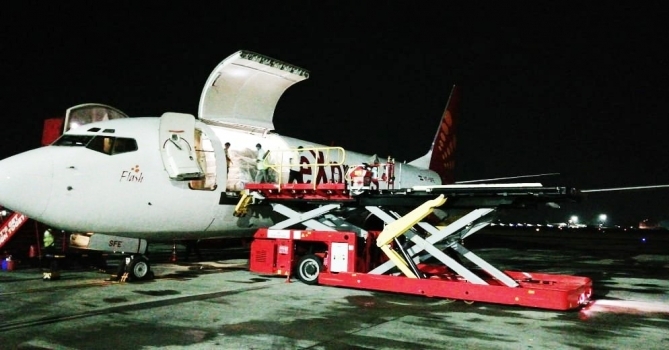 Yesterday, SpiceJet operated its first cargo freighter on the Chennai-Singapore-Chennai route to bring critical medical equipment and devices to India.