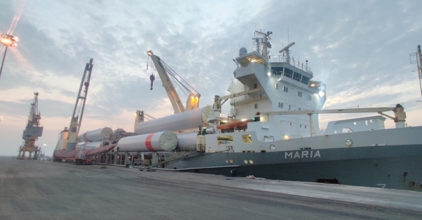 The shipper of the wind blade is Nordex India, Thiruvallur, and the cargo is consigned by Nordex Energy GMBH, Germany, to Port of Antwerp, Belgium.