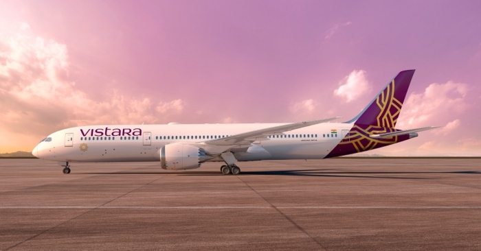 Vistara took delivery of its first of six Boeing 787-9 Dreamliner aircraft last month.