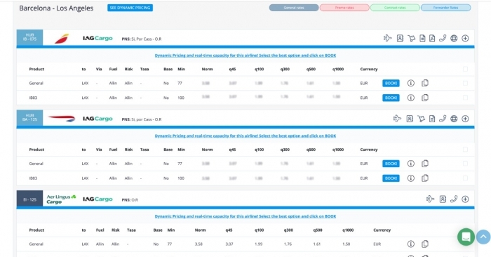 The IBS customers include American Airlines, Etihad Cargo, IAG Cargo, and Korean Air.