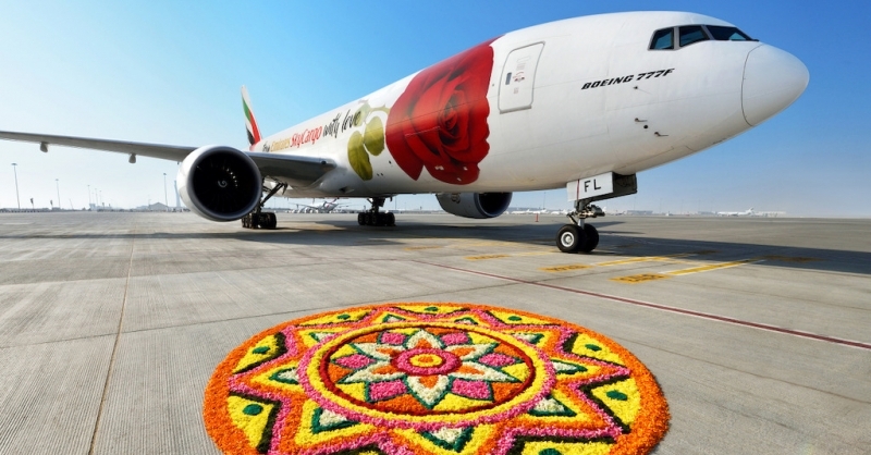 Emirates SkyCargo’s Rosie celebrates Onam