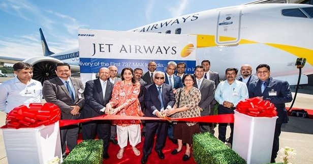 Jet Airways receives its first 737 Max from Boeing
