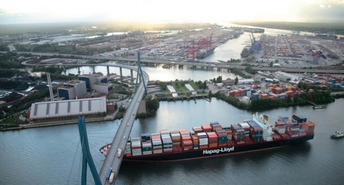 The growth of 6.4 percent in container handling to 2.3 million TEU has been attributed to the four liner services new to Hamburg.