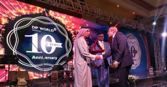 Suhail Al Banna, CEO and MD of DP World Middle East and Africa along with Ajay Singh, CEO, DP World Sokhna, and Engineer Nagy Abu Elella, advisor to the Egyptian Minister of Investment and International Cooperation.