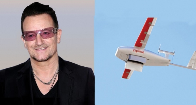 Zipline drones to reach where the streets have no name with Bono as director